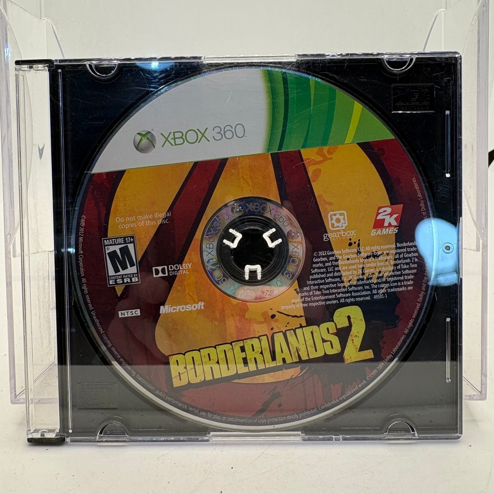 Borderlands 2 Microsoft Xbox 360 Game Disc Only NTSC M Rated Gearbox 2K Games